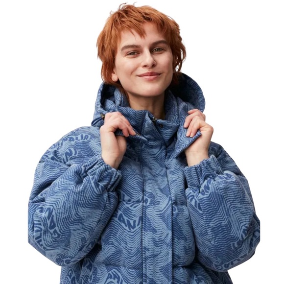 Ahluwalia x
Ganni NWT Printed
Denim  Funnel Neck
Puffer Jacket in Sz XS - Picture 2 of 12